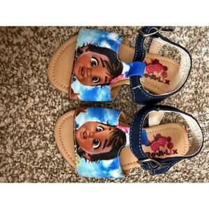 Toddler Girls Character Sandals | Blue Sky Design | Size 15 | Adjustable Straps
